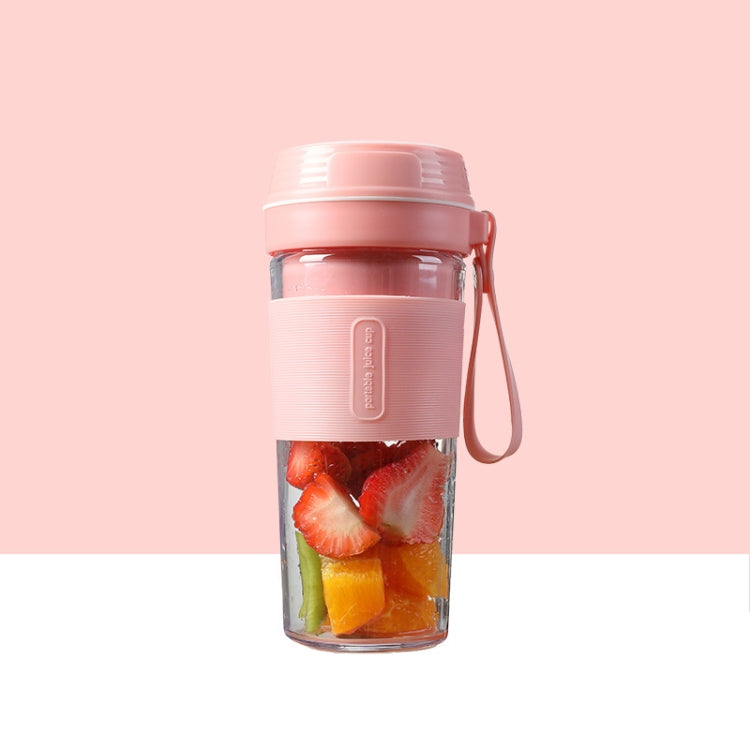 FS1300 Mini Juicer Home Portable Cooking Machine Student Juice Cup Juicer, Cherry Blossom Double Blade, Gem Blue Four Blade, Cherry Blossom Four  Blade - Shello's Creative Boutique