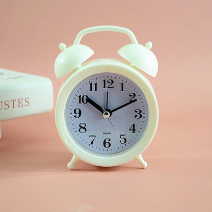2 PCS Student Bed Small Alarm Clock Desk Alarm Clock, Red, Blue, Beige, Pink - Shello's Creative Boutique