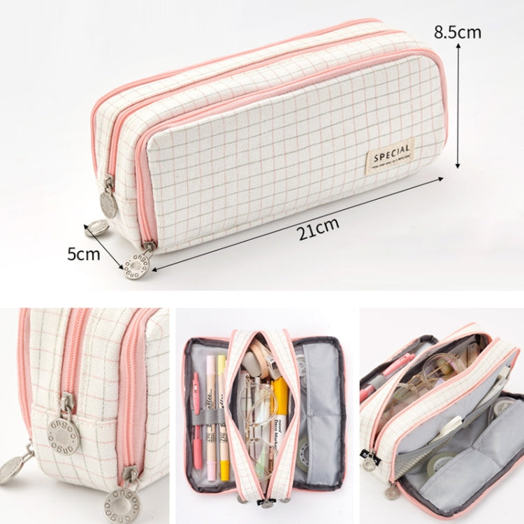 Angoo Double-Open Multi-Layer Pencil Case - Large Capacity Stationery Organizer