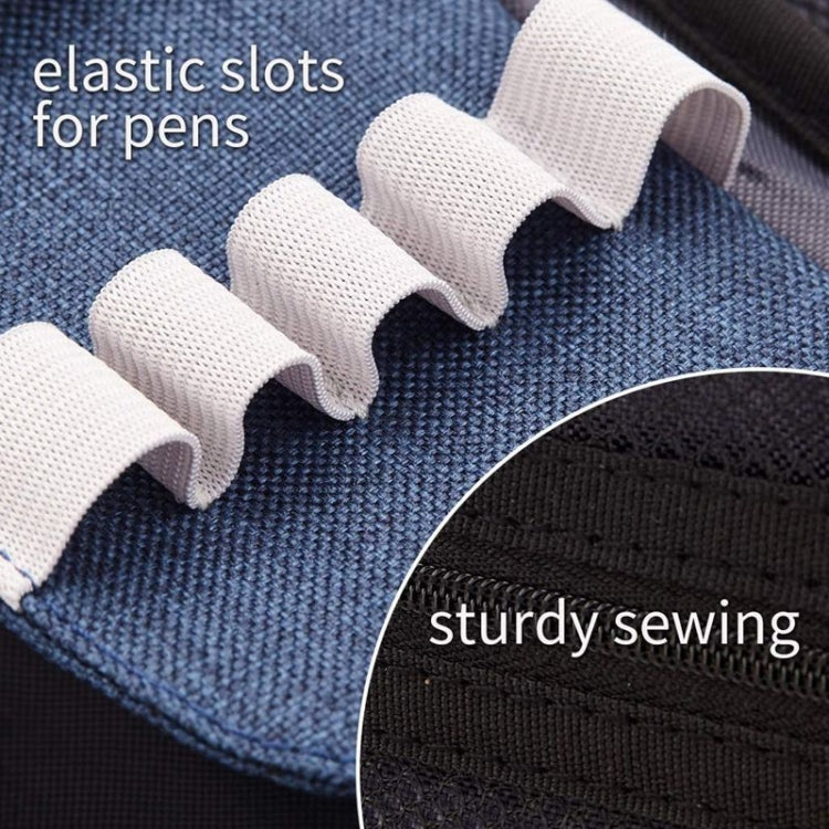 Angoo Cotton & Linen Large Capacity Pencil Case - Canvas Stationery Organizer