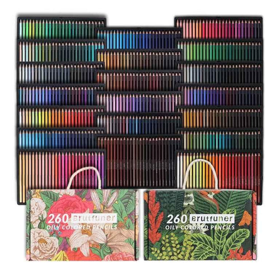 BRUTFUNER 520 Colours Pencil Set - Professional Oil-Based Art Supplies - Shello's Creative Boutique