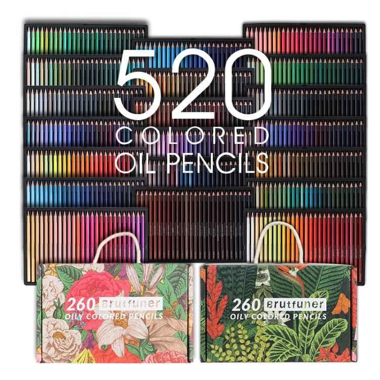 BRUTFUNER 520 Colours Pencil Set - Professional Oil-Based Art Supplies - Shello's Creative Boutique