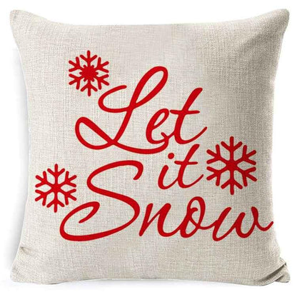 Christmas Linen Red Hug Pillowcase Without Pillow Core - Shello's Creative Boutique