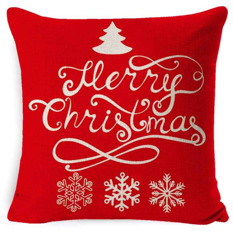 Christmas Linen Red Hug Pillowcase Without Pillow Core