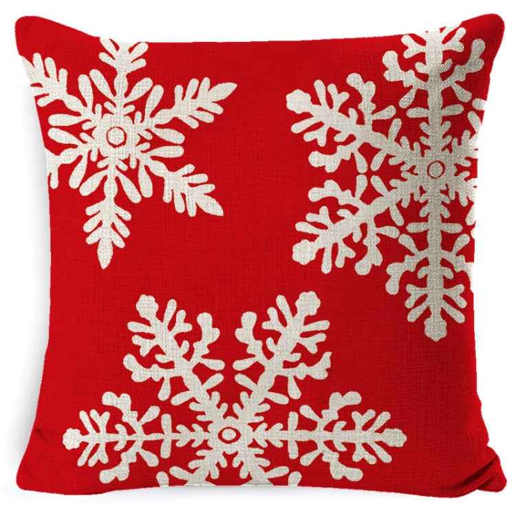 Christmas Linen Red Hug Pillowcase Without Pillow Core