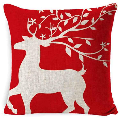 Christmas Linen Red Hug Pillowcase Without Pillow Core - Shello's Creative Boutique