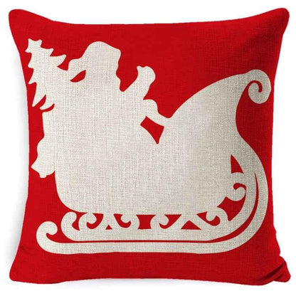 Christmas Linen Red Hug Pillowcase Without Pillow Core - Shello's Creative Boutique
