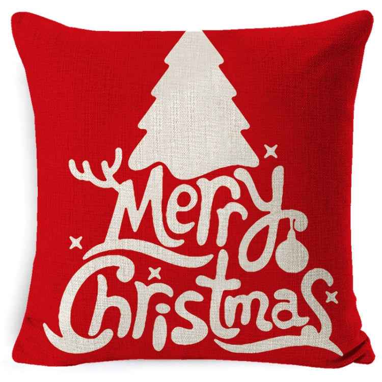 Christmas Linen Red Hug Pillowcase Without Pillow Core