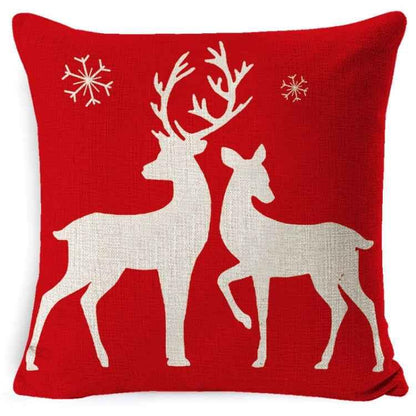 Christmas Linen Red Hug Pillowcase Without Pillow Core - Shello's Creative Boutique