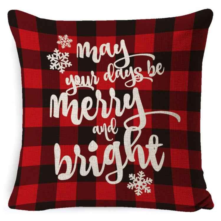 Christmas Decoration Linen Pillowcase Without Pillow Core - Shello's Creative Boutique