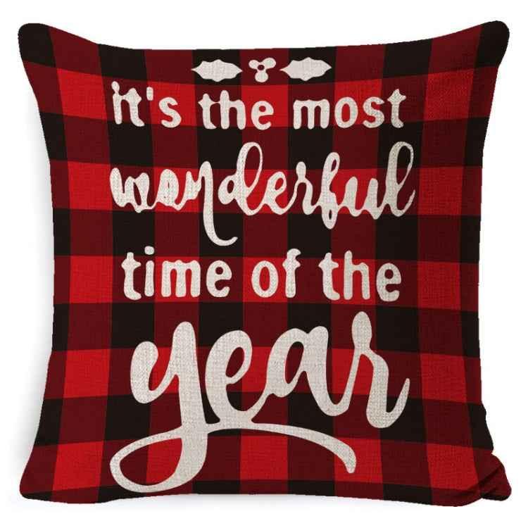 Christmas Decoration Linen Pillowcase Without Pillow Core - Shello's Creative Boutique