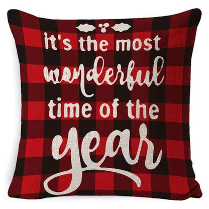 Christmas Decoration Linen Pillowcase Without Pillow Core - Shello's Creative Boutique