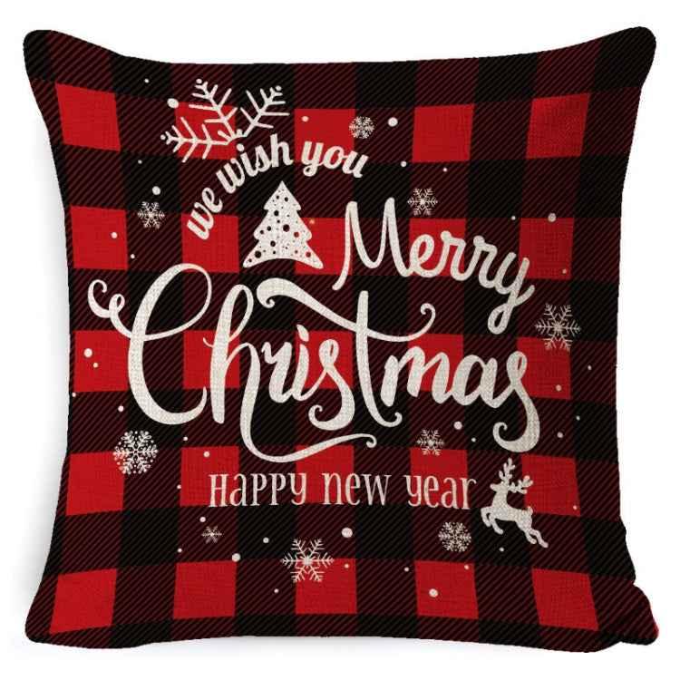 Christmas Decoration Linen Pillowcase Without Pillow Core - Shello's Creative Boutique