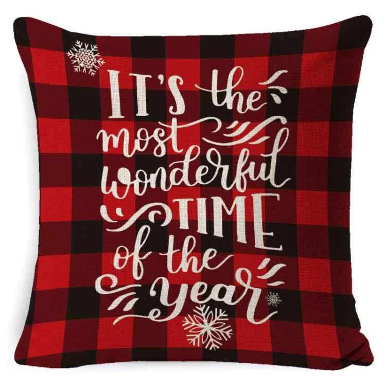 Christmas Decoration Linen Pillowcase Without Pillow Core - Shello's Creative Boutique