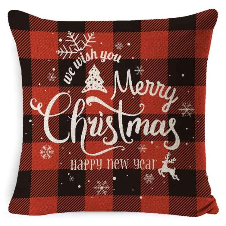 Christmas Decoration Linen Pillowcase Without Pillow Core - Shello's Creative Boutique