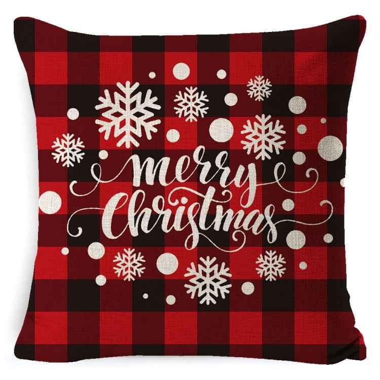 Christmas Decoration Linen Pillowcase Without Pillow Core - Shello's Creative Boutique