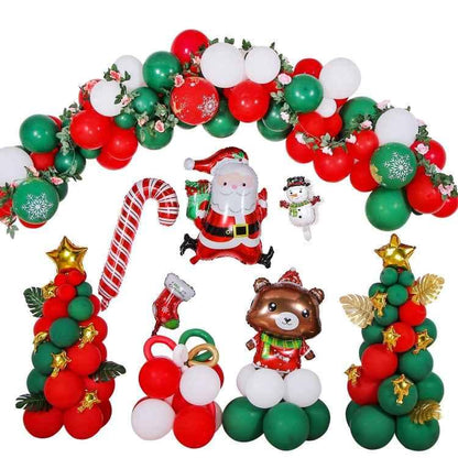 1SD2021006 Christmas Party Decoration Aluminum Film Balloons, Style: - Shello's Creative Boutique