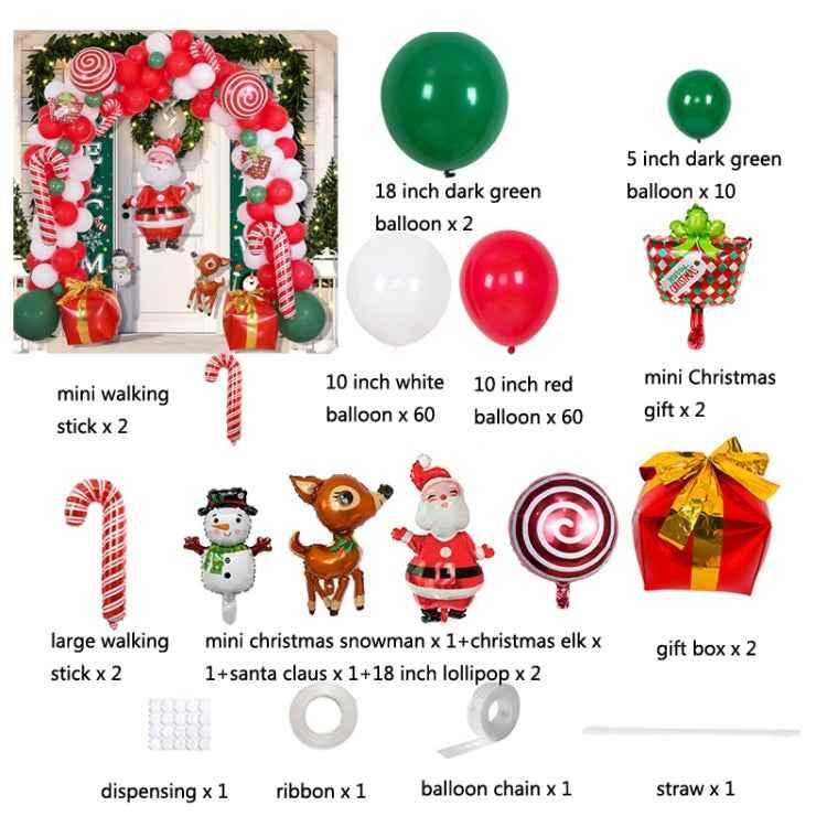 Christmas Decoration Arch Balloon Set, Style: - Shello's Creative Boutique