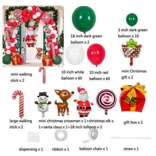 Christmas Decoration Arch Balloon Set, Style: - Shello's Creative Boutique