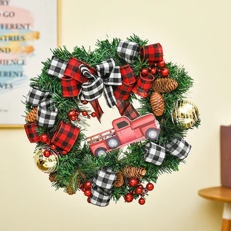 Christmas Decorations Cane Wreath Garland Door Hanger - Shello's Creative Boutique