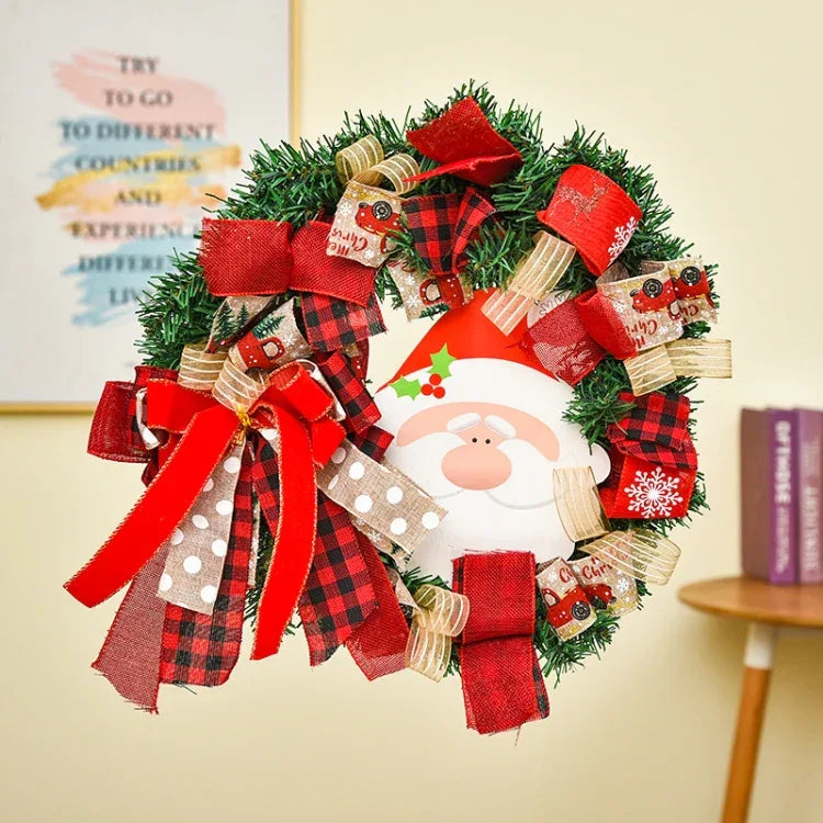 Christmas Decorations Cane Wreath Garland Door Hanger - Shello's Creative Boutique