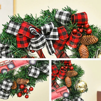 Christmas Decorations Cane Wreath Garland Door Hanger - Shello's Creative Boutique