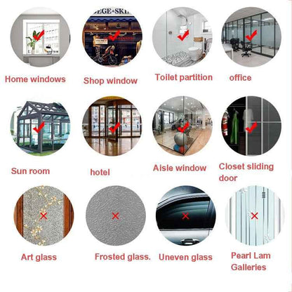 1set Christmas Window Grille Sticker Santa Claus Elk Glass Window Decoration - Shello's Creative Boutique