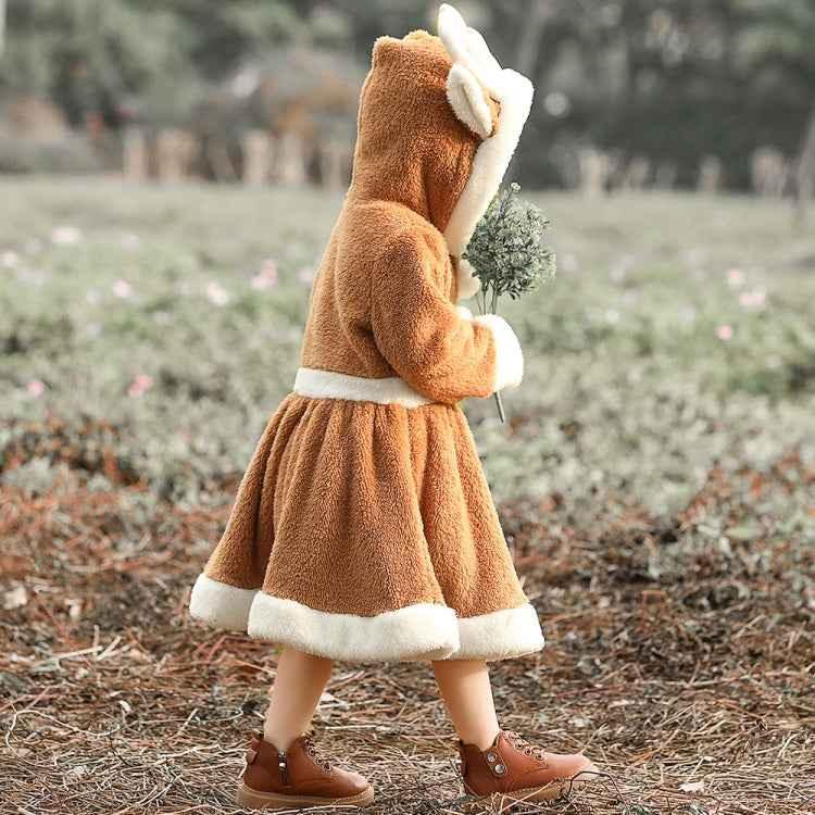 PS4509 Christmas Coral Fleece Animal Costume Christmas Elk Skirt - Shello's Creative Boutique
