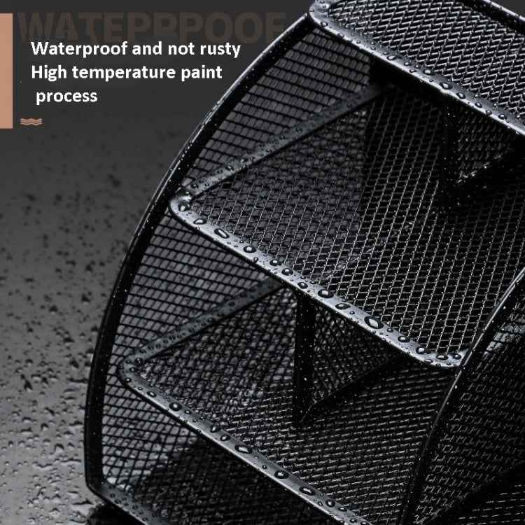 Deli 9200 Full Metal Hollow Pen Holder Office Supplies Storage Box