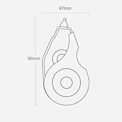 Deli NS157 Correction Tape - 5mm x 12m Office & Student Supplies - Shello's Creative Boutique