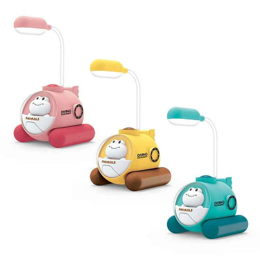 Cartoon Submarine Frog Mini Table Lamp