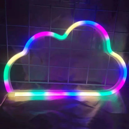 Neon LED Modeling Lamp Decoration Night Light, Power Supply: - Shello's Creative Boutique