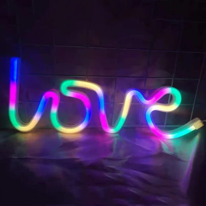 Neon LED Modeling Lamp Decoration Night Light, Power Supply: - Shello's Creative Boutique