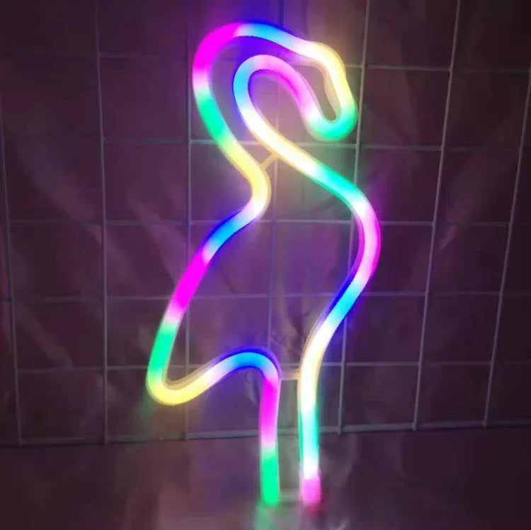 Neon LED Modeling Lamp Decoration Night Light, Power Supply: - Shello's Creative Boutique