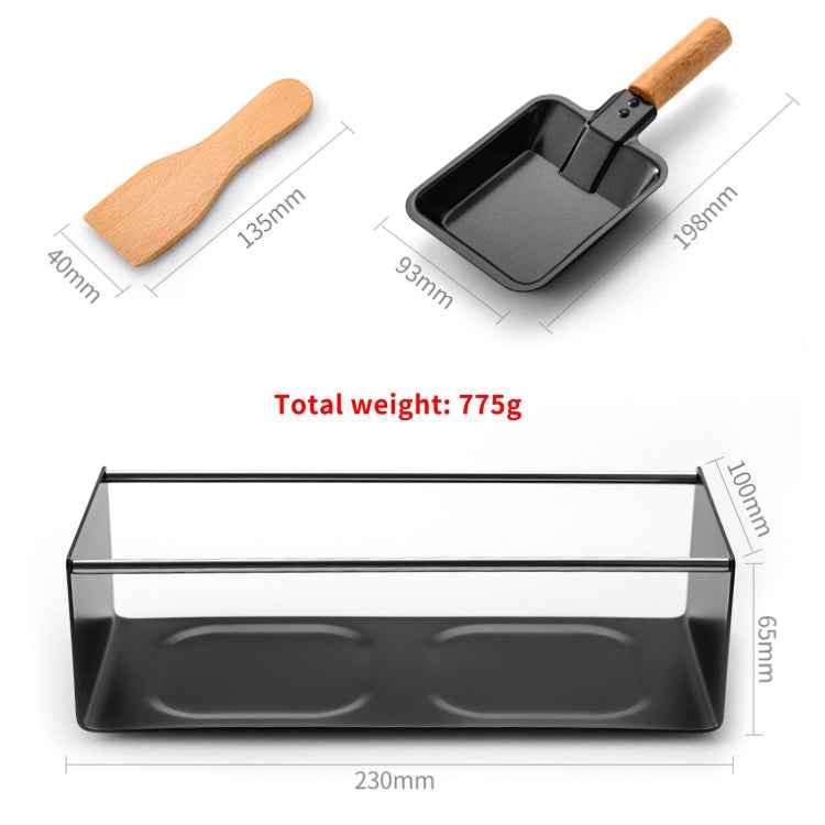 1 Set Cheese Grill Oven Kitchen Mini Non-Stick Baking Pan
