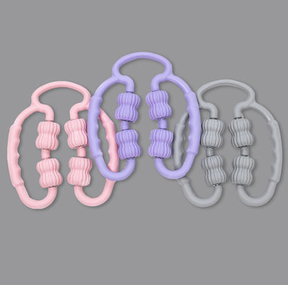 Ring-shaped Stovepipe Foam Roller Massage Roller(Random Color Deliver), 4-wheel Ring Random Color Deliver - Shello's Creative Boutique