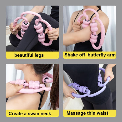 Ring-shaped Stovepipe Foam Roller Massage Roller(Random Color Deliver), 4-wheel Ring Random Color Deliver - Shello's Creative Boutique