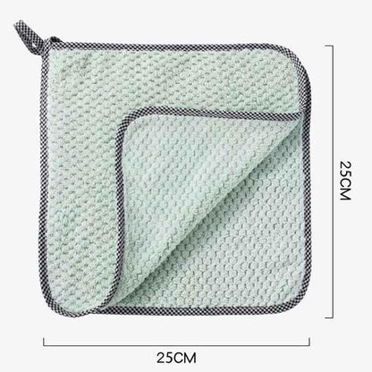 4pcs Hand Towel Hangable Dishcloth Kitchen Rag Non-Stick Oil Absorbent Towel - Shello's Creative Boutique