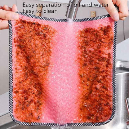 4pcs Hand Towel Hangable Dishcloth Kitchen Rag Non-Stick Oil Absorbent Towel - Shello's Creative Boutique