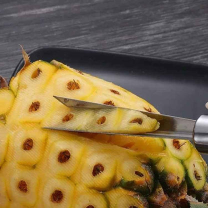 4 In 1 Stainless Steel Pineapple Knife Fruit Knife Sugar Cane Peeler - Shello's Creative Boutique