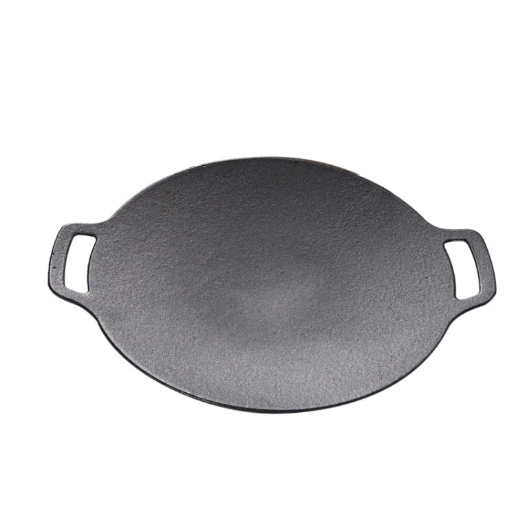 Outdoor Camping BBQ Cast Iron Grill Pan,Style:, Baking Pan Only, Baking Pan+Hemp Rope, Baking Pan+Hemp Rope+Storage Bag, Baking Pan+Net+Hemp Rope, Baking Pan+Net+Hemp Rope+Storage Bag - Shello's Creative Boutique