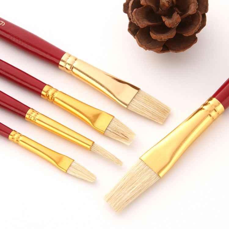 Zhu Ting 10-Piece Bristle Brush Set - Oil Painting & Gouache Brushes - Shello's Creative Boutique