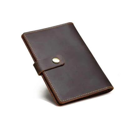 Leather Passport Holder Vintage Card Holder - Shello's Creative Boutique