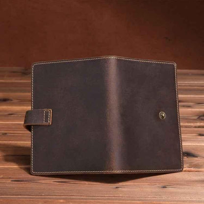 Leather Passport Holder Vintage Card Holder - Shello's Creative Boutique