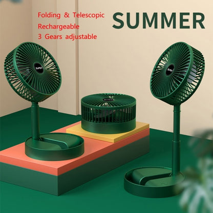Portable Folding Fan  Retractable Floor Standing Fan,Style: