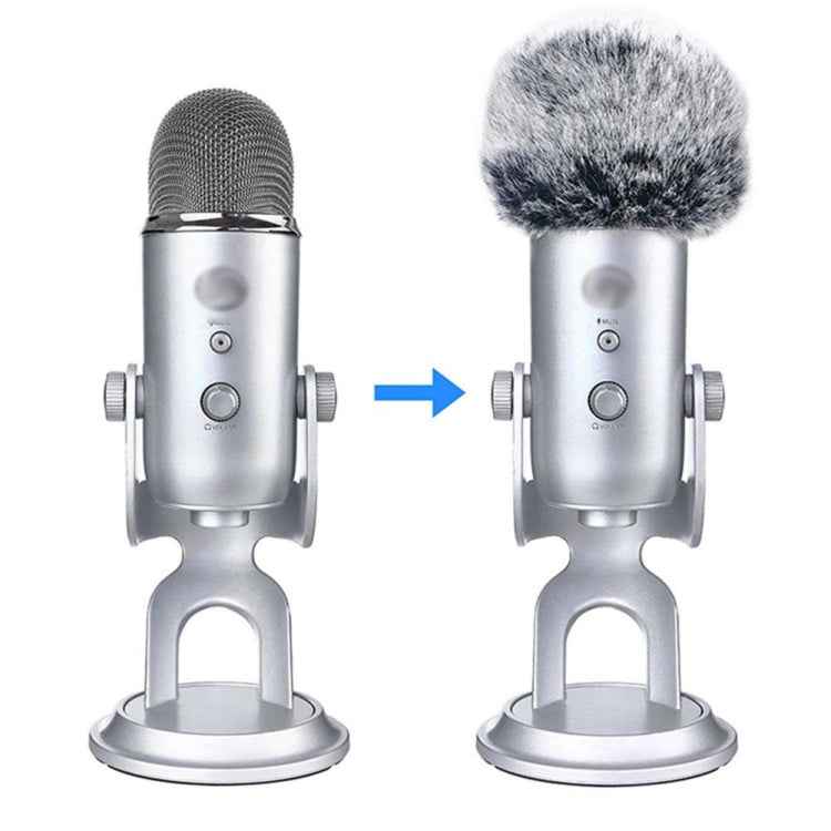 Plush Microphone Cover Windscreen Sleeve Compatible For Blue Yeti Condenser Microphone