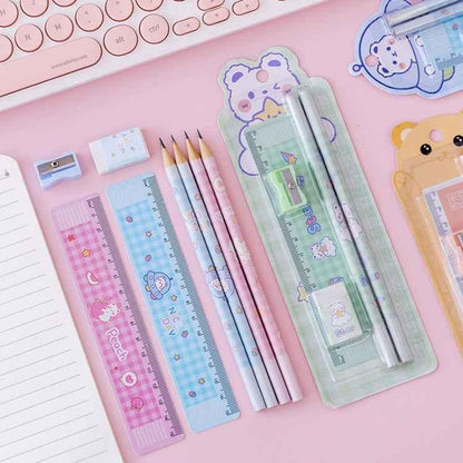 School Stationery Set - 10 Complete Pencil Supply Kits for Students - Shello's Creative Boutique