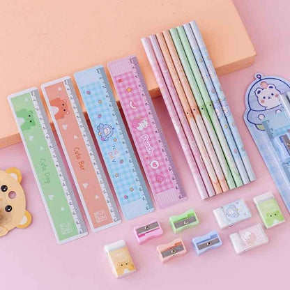 School Stationery Set - 10 Complete Pencil Supply Kits for Students - Shello's Creative Boutique