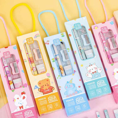10 Sets Handheld Stationery Set Gift Box Student Prizes