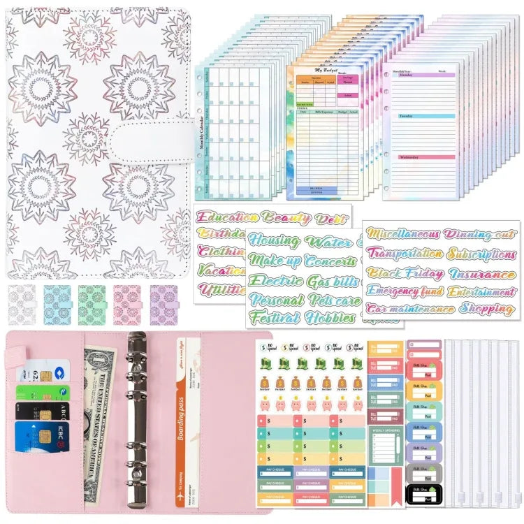 A6 Cash Budget Book Schedule Weekly Plan Monthly Plan Loose-leaf Notepad - Shello's Creative Boutique